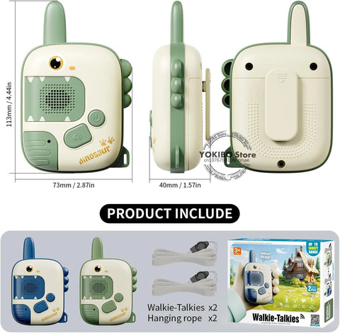 Kids Dinosaur Walkie Talkie Set