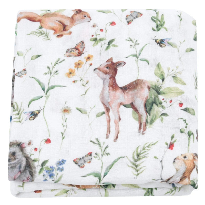 Gentle Bamboo Cotton Swaddle - Luxurious Comfort and Breathable Swaddle Teeny Pandas