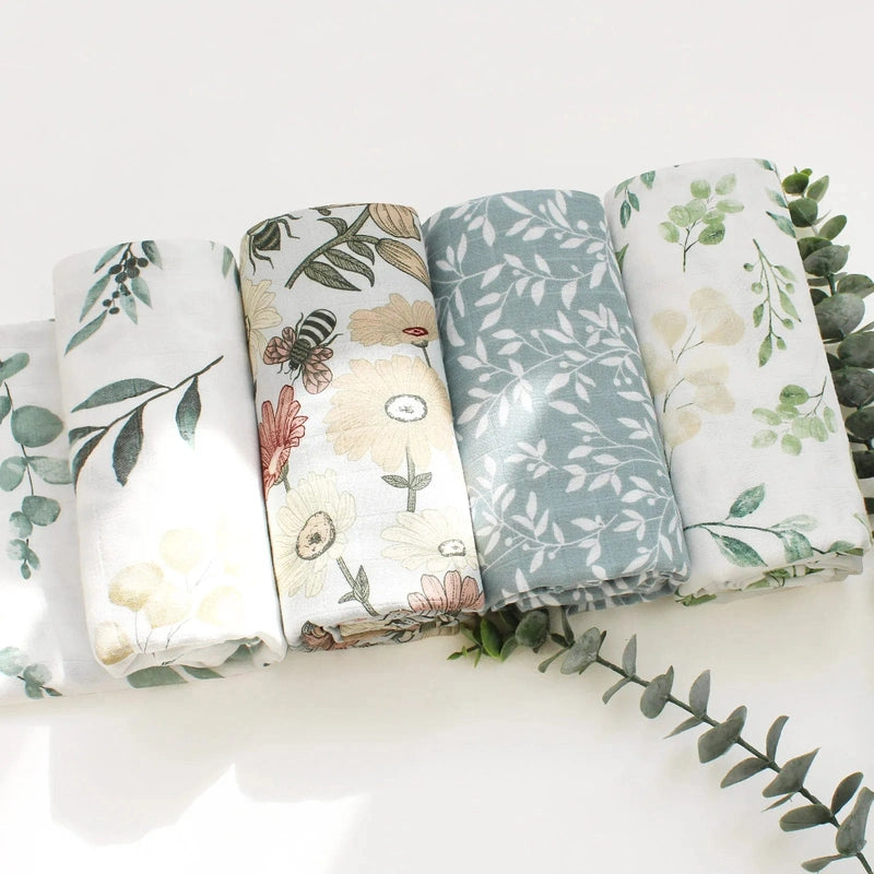 Gentle Bamboo Cotton Swaddle - Luxurious Comfort and Breathable Swaddle Teeny Pandas