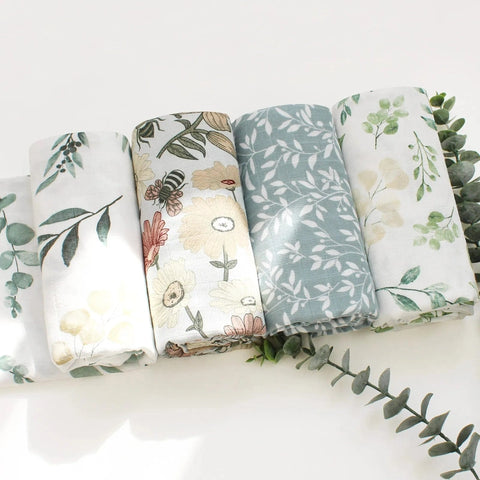 Gentle Bamboo Cotton Swaddle - Luxurious Comfort and Breathable Swaddle Teeny Pandas