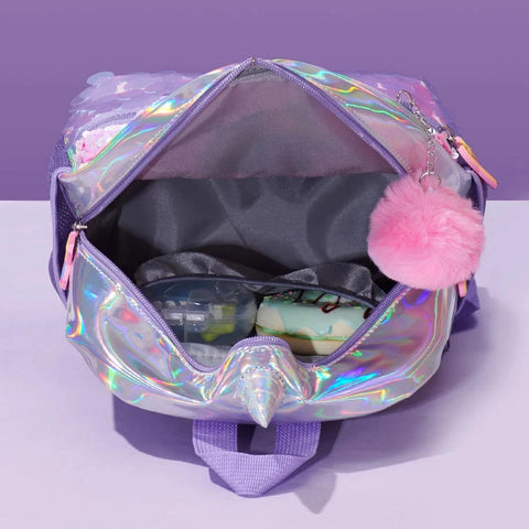 Reversible Sequin Unicorn and Dinosaur Backpack