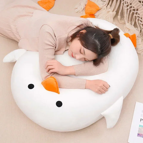 Duck Pillow Plush Toy – Adorable Round Plush Cushion