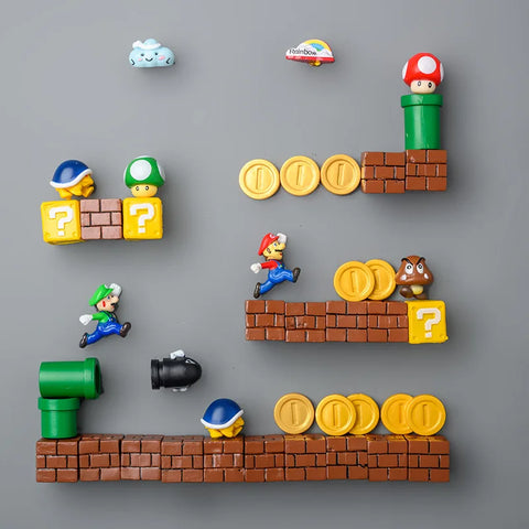 Classic Cartoon Refrigerator Magnet - Game Character Fridge Magnet Stickers