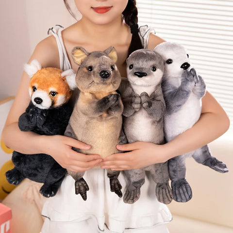 Kawaii Wild Animal Plush Doll - Standing Plush Otter Toy