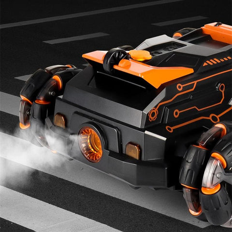 6 Wheels Spray RC Stunt Car - 4WD Swing Arm Deformation Drift Vehicle