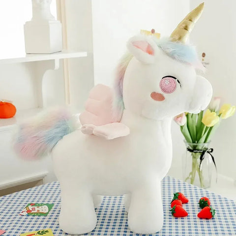 Fantasy Unicorn Plush Toy – Cute Angel Pegasus Stuffed Doll