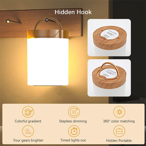 Smart LED Night Light - Portable Touch Control Lamp for Kids Bedroom & Camping!
