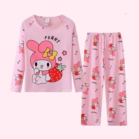 Lovable Cartoon Character Children Pajama Set – Soft & Comfortable Nightwear