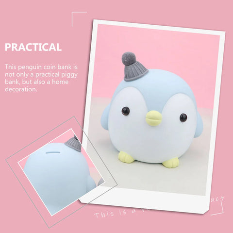 Penguin Piggy Bank – Cute Money Box for Children & Home Decor