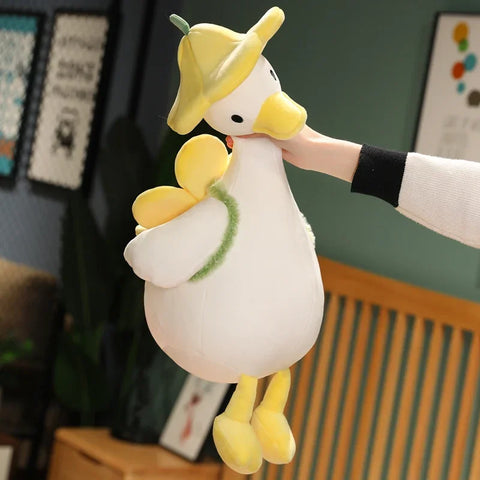 Kawaii Flower Duck Plush Toy – Adorable Stuffed Animal Doll