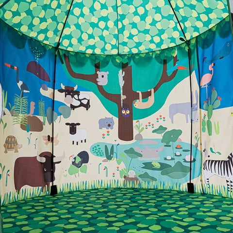 Portable Forest Kids Play Tent - Folding Toy House for Indoor and Outdoor Fun