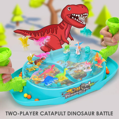 Dinosaur Battle Catapult 2-Player Marble Game