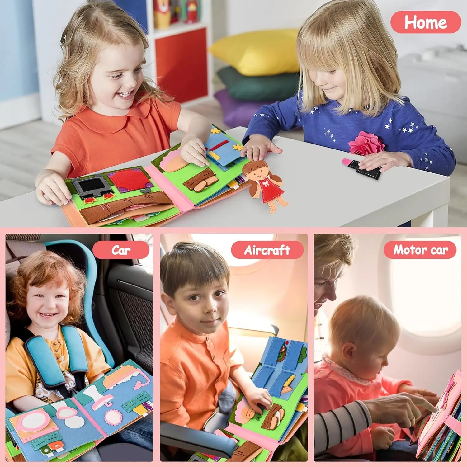 Interactive 3D Montessori Busy Book - Promotes Imagination and Creativity! Teeny Pandas