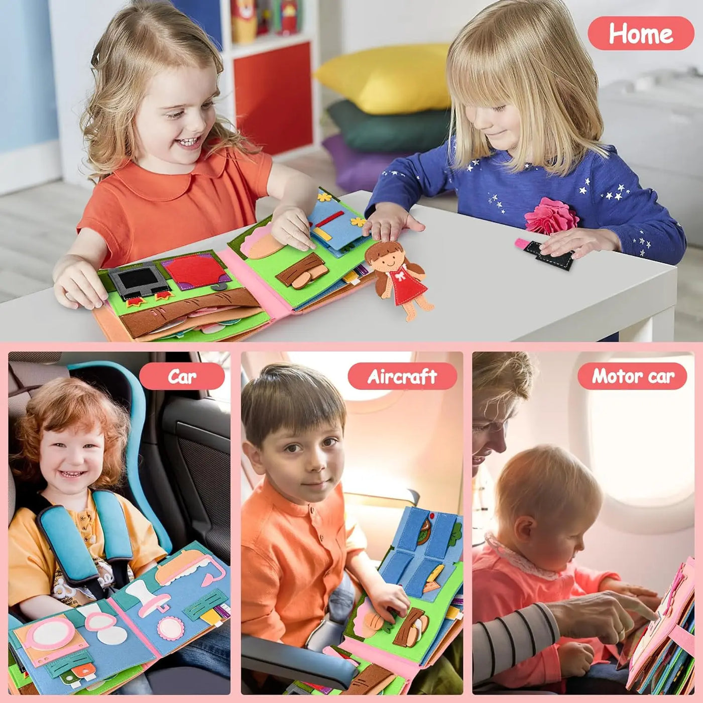 Interactive 3D Montessori Busy Book - Promotes Imagination and Creativity! Teeny Pandas