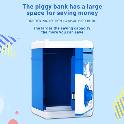 Cartoon Piggy Bank with Music & Stories – Mini ATM-Style Money Safe