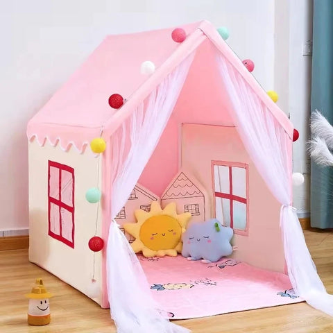 Portable Baby Play House Tent - Kids Teepee Tent for Indoor & Outdoor Play