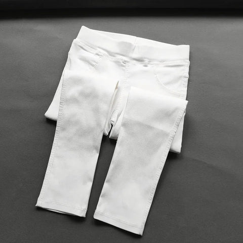 Girls' High-Waist Skinny Pencil Pants – Stylish and Comfortable Leggings