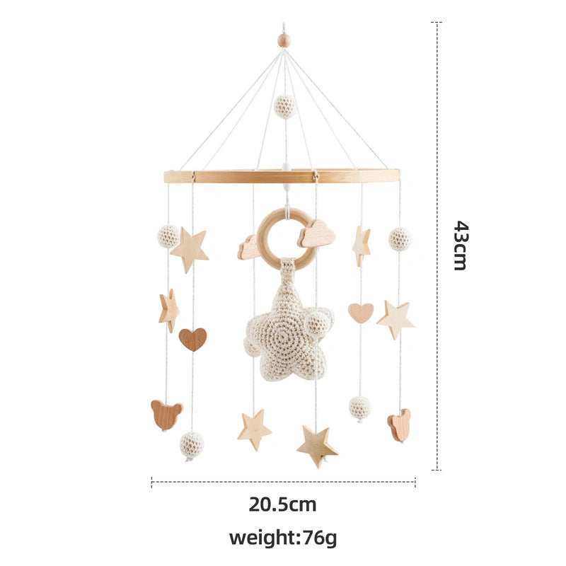 Baby Crib Mobile Hanger with Rotating Toy - Brings Peaceful and Captivating Motion Teeny Pandas