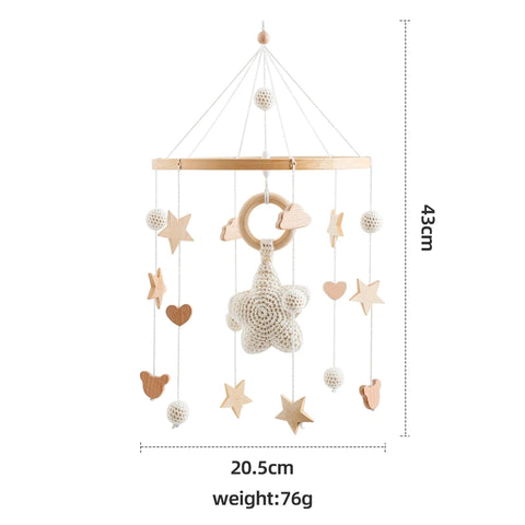 Baby Crib Mobile Hanger with Rotating Toy - Brings Peaceful and Captivating Motion Teeny Pandas