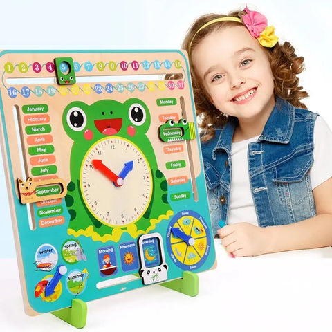 Montessori Wooden Calendar – Hands-On Learning for Kids Teeny Pandas