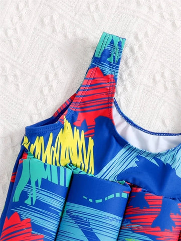 Boys Buoyancy Swimsuit – Kids' Summer Floating Rash Guard Swimwear