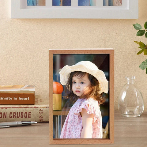 Clear Slot Cube Photo Frame Piggy Bank – Multi-purpose Acrylic Money Box