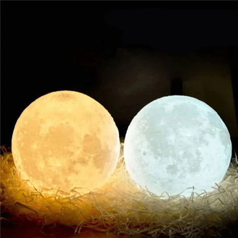 Galaxy Moon Warm LED Night Light - Transforming Every Night Into Starry Glow Teeny Pandas