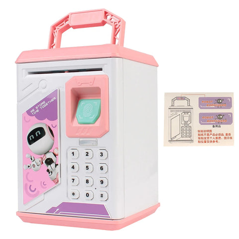Fingerprint Piggy Bank – ATM-Style Money Box with Password & Music