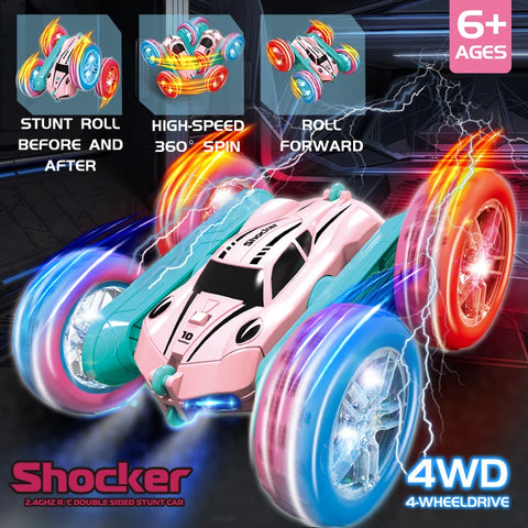 Stunt Car Double-Sided Remote Control for Kids