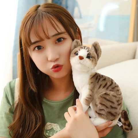 Cute Plush Cat Doll – Soft Stuffed Kitten Toy