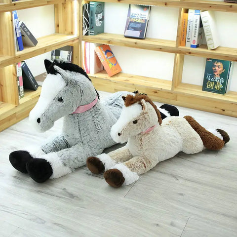 Giant Cartoon Horse Plush Toy Stuffed Animal Doll - Boys & Girls Birthday Gift