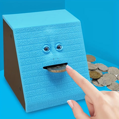 Fun Face Piggy Bank – Interactive Coin-Eating Money Box for Kids