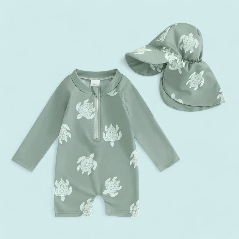 Sun-Safe Baby Rash Guard Swimsuit - Ultimate Sun Protection & Comfort Teeny Pandas