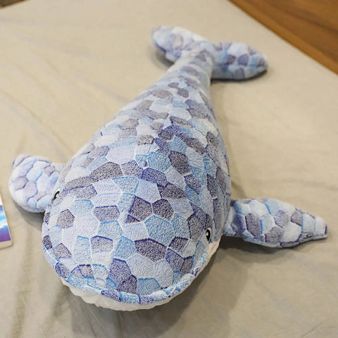 Whale Plush Toy – Blue Sea Animal Stuffed Shark Soft Pillow Gift