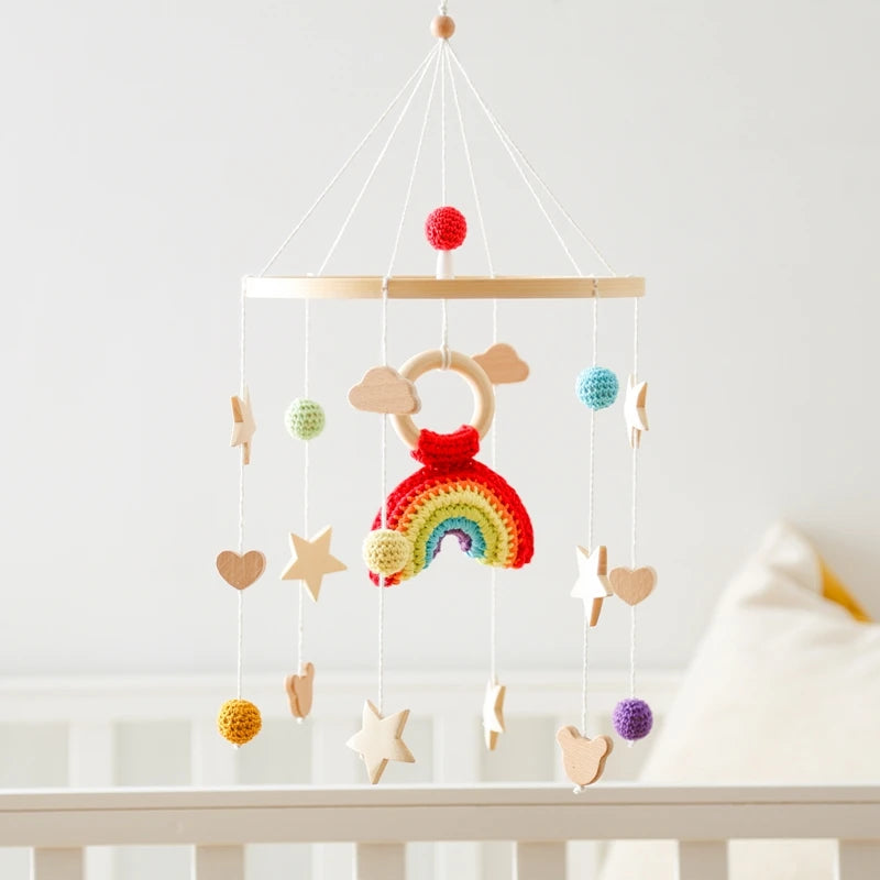 Baby Crib Mobile Hanger with Rotating Toy - Brings Peaceful and Captivating Motion Teeny Pandas