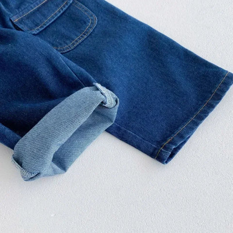 Cotton Pocket Pants for Boys & Girls – Casual Denim Trousers