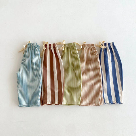 Striped Harem Pants for Kids - Summer Casual Trousers