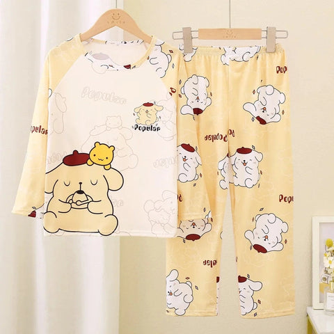 Cartoon Character Children Pajama Set – Cozy and Stylish Sleepwear for Kids