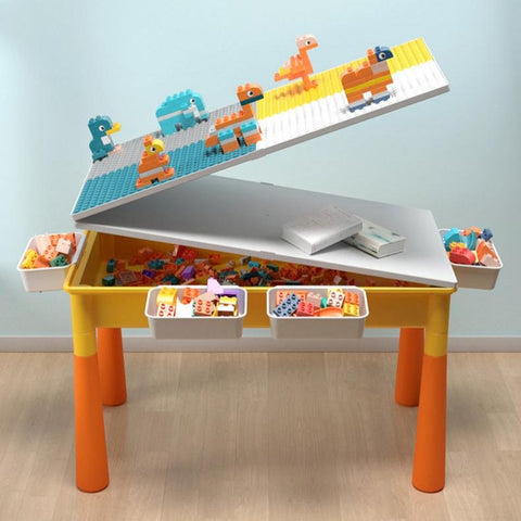 5-in-1 Kids Activity Table - With Chair Set & Marble Run!