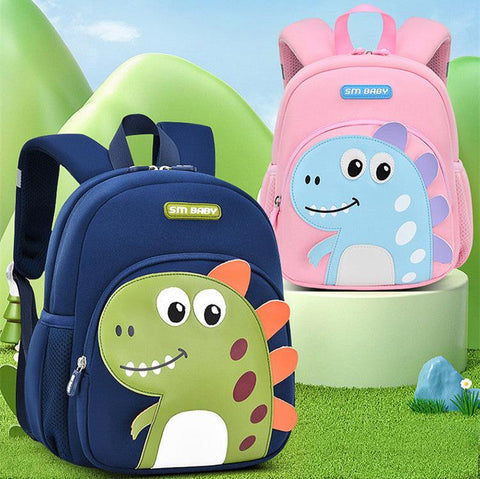Cute 3D Cartoon Dinosaur School Bag for Boys & Girls