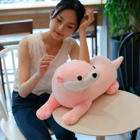 Lovely Otter Plush Toy – Realistic Stuffed Wild Animal Doll