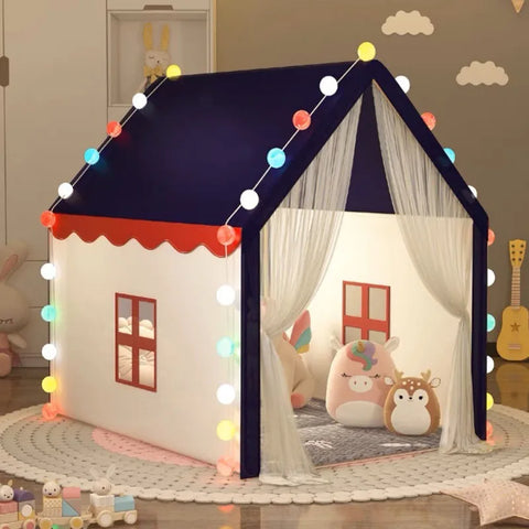 Portable Baby Play House Tent - Kids Teepee Tent for Indoor & Outdoor Play