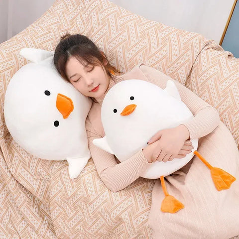 Duck Pillow Plush Toy – Adorable Round Plush Cushion