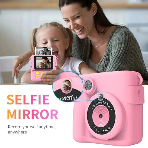 Unisex Toy Camera for Kids – Instant Photo Printer with 32GB Memory Card