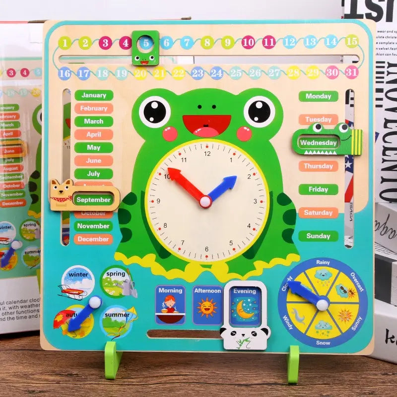 Montessori Wooden Calendar – Hands-On Learning for Kids Teeny Pandas