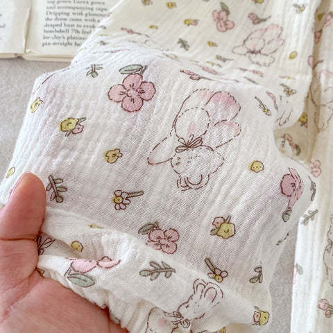 Anti-Mosquito Floral Harem Pants for Kids - Summer Loose Casual Trousers