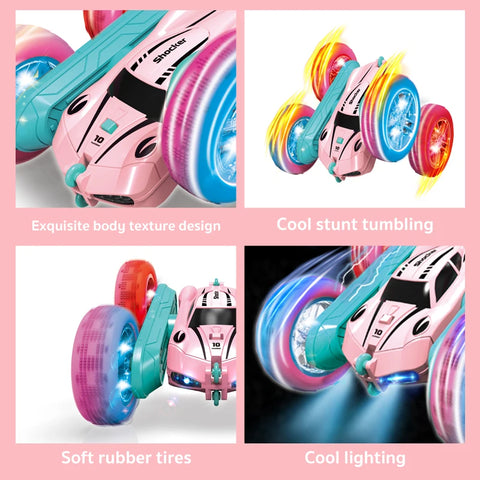 Stunt Car Double-Sided Remote Control for Kids