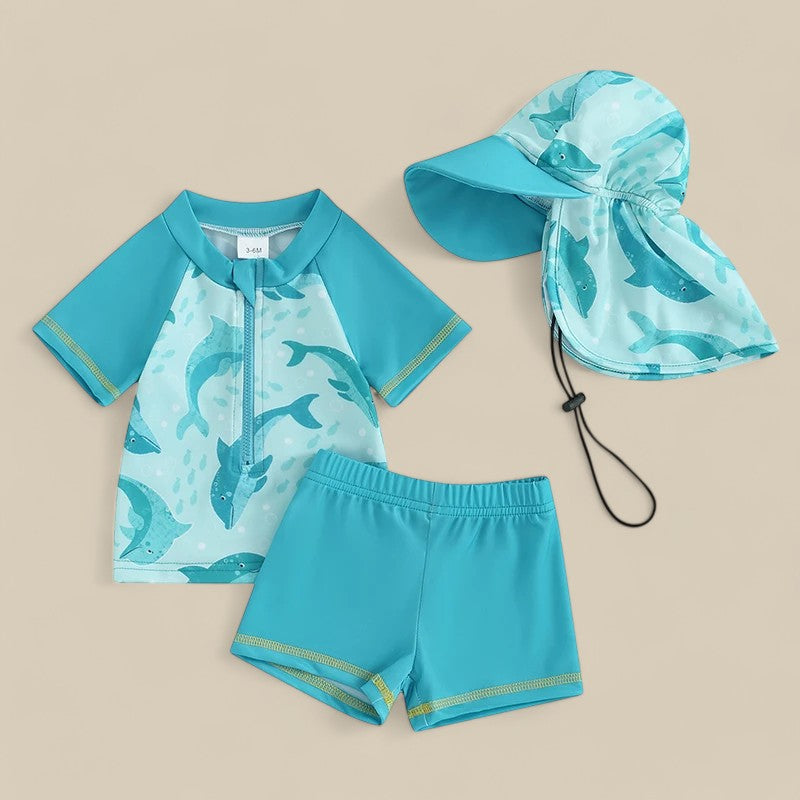 Underwater Designed Swim Set for Kids - For Sun Protection and Comfort! Teeny Pandas