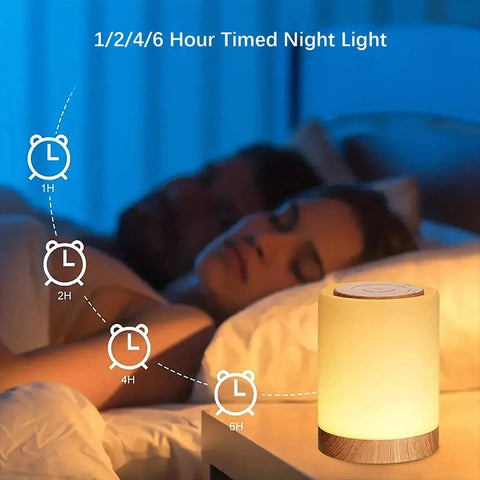 Smart LED Night Light - Portable Touch Control Lamp for Kids Bedroom & Camping!