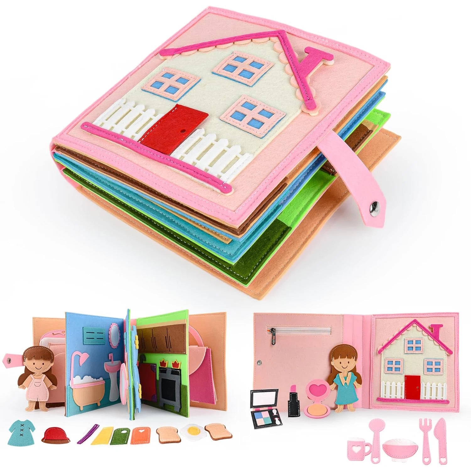 Interactive 3D Montessori Busy Book - Promotes Imagination and Creativity! Teeny Pandas